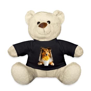 Shetland Sheepdog - Teddy Bear - black - Front