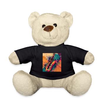 Saxophone - Teddy Bear - black - Front