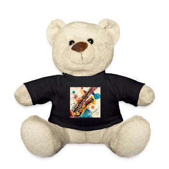 Saxophone - Teddy Bear - black - Front