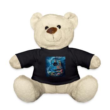 Fisch Gitarre - Teddy - Schwarz - Vorne
