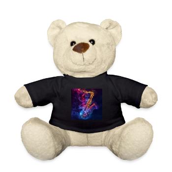 Saxophone - Teddy Bear - black - Front