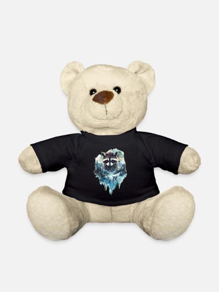 Waschbär - Teddy - Schwarz