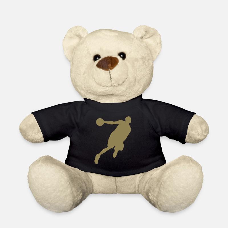 Basketballer Silhouette Basketball - Teddy Bear - black
