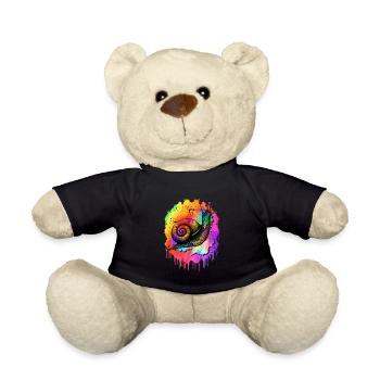 Snail - Teddy Bear - black - Front