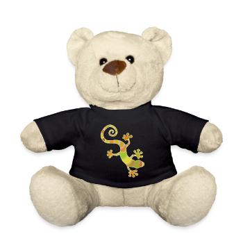 farbiger Gecko - Teddy - Schwarz - Vorne