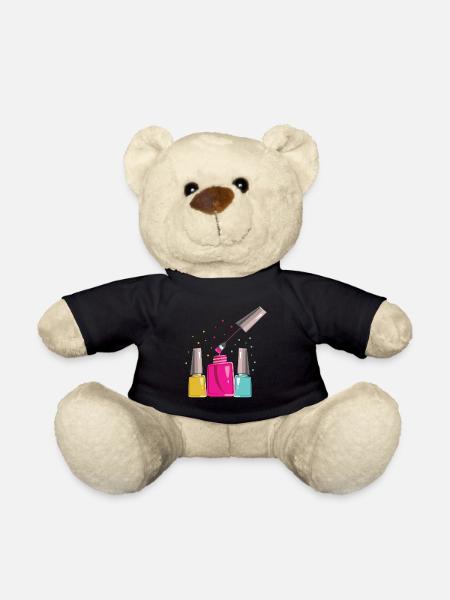 Nageltechniker Liebe Künstler Manikürist Geschenk - Teddy - Schwarz