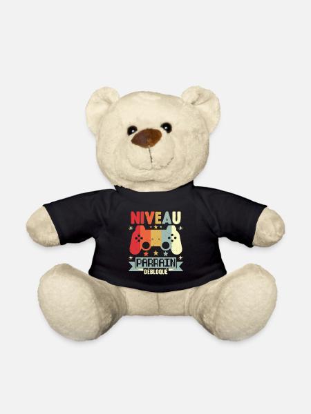 Niveau Parrain Débloqué Annonce Grossesse Cadeau - Nounours - noir