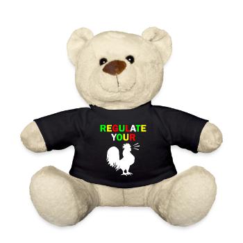 regulate your chicken - Teddy Bear - black - Front