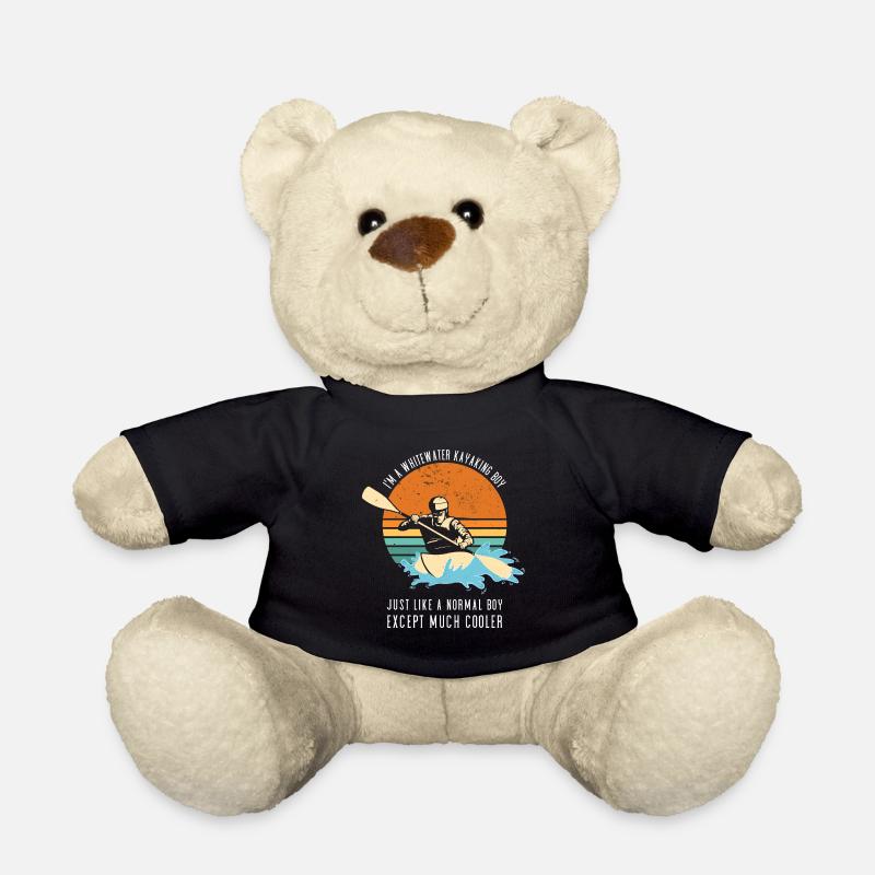 Garçon de kayak en eau vive comme un garçon normal - Nounours - noir
