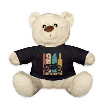 Vintage Moto 1941 Rétro Cadeau D'anniversaire - Nounours - noir - Devant