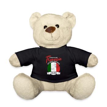 Ich brauche keine Therapie ich muss nach Italien - Teddy - Schwarz - Vorne