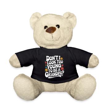Papy Grand-père Famille Fête des pères - Nounours - noir - Devant