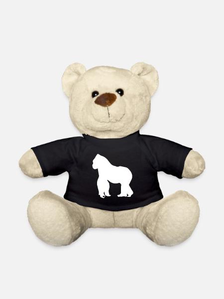 Gorilla monkey silverback gift - Teddy Bear - black