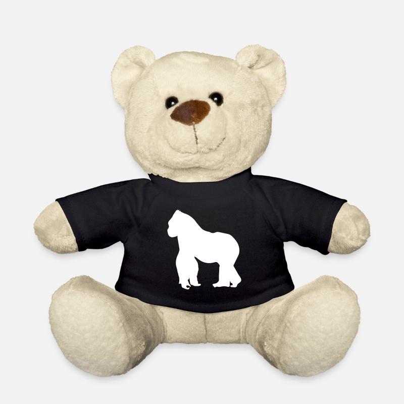 Gorilla Menschenaffe Silberrücken Geschenk - Teddy - Schwarz