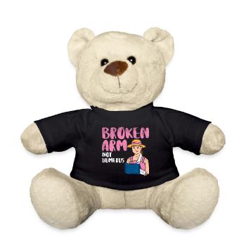 Broken Arm Not Humerus - Teddy Bear - black - Front