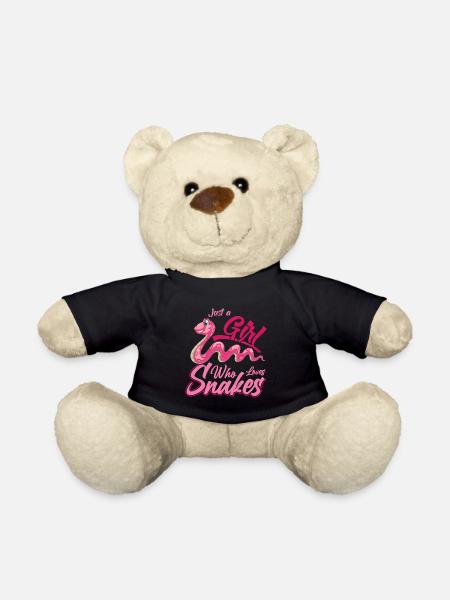 Schlangenbesitzer Schlangenliebhaber Schlangen - Teddy - Schwarz