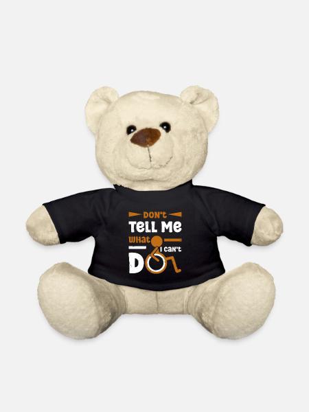 Wheelchair user Leg amputation - Teddy Bear - black