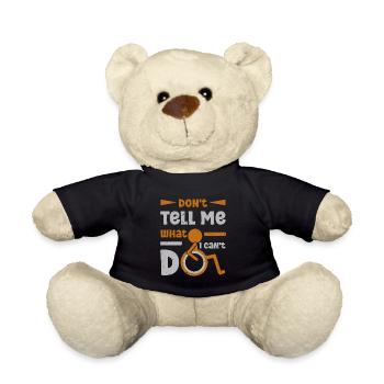 Wheelchair leg amputation consciousness amputation - Teddy Bear - black - Front