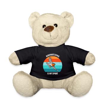 Bird Watching Bird Watching Birding Bird - Teddy Bear - black - Front