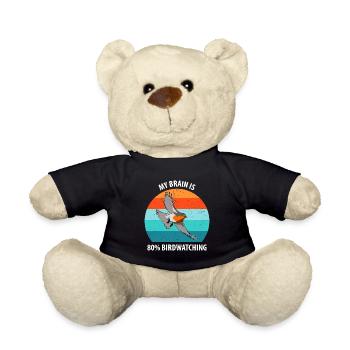 Bird Watching Bird Watching Birding Bird - Teddy Bear - black - Front
