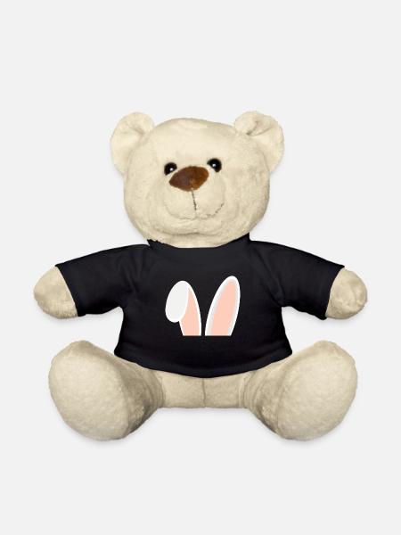 Hasenohren - Teddy - Schwarz