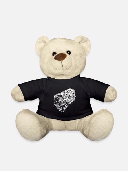 Auto Motorblock Zylinder Hubraum Fan - Teddy - Schwarz