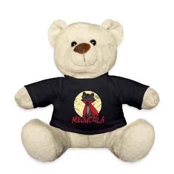 Katzen Vampir - Funny Halloween - Teddy - Schwarz - Vorne