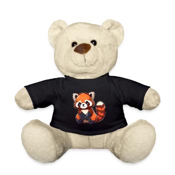 Red Panda - Teddy Bear - black - Front