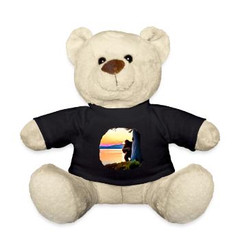 Bigfoot am See im Sonnenuntergang - Teddy - Schwarz - Vorne