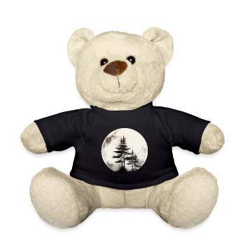 Pine tree - Teddy Bear - black - Front
