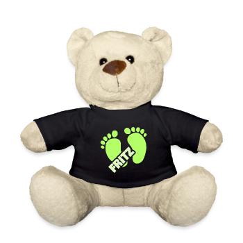 Gift for Fritz - Teddy Bear - black - Front