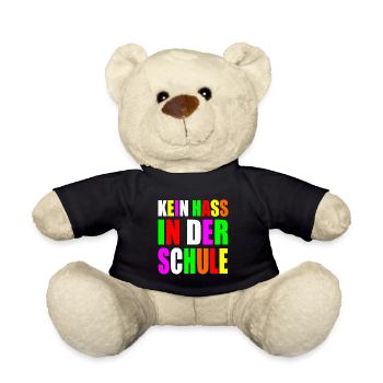Kein hass in der schule - Teddy - Schwarz - Vorne