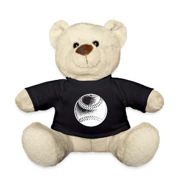 Vintager Baseball für Spieler und Trainer - Teddy - Schwarz - Vorne