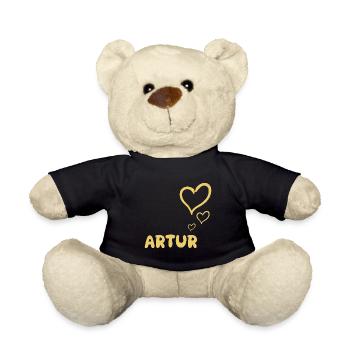 Gift for Artur - Teddy Bear - black - Front