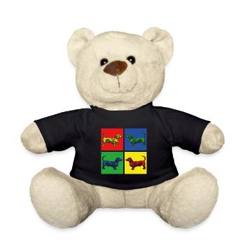 Dackel Hunde - Teddy - Schwarz - Vorne