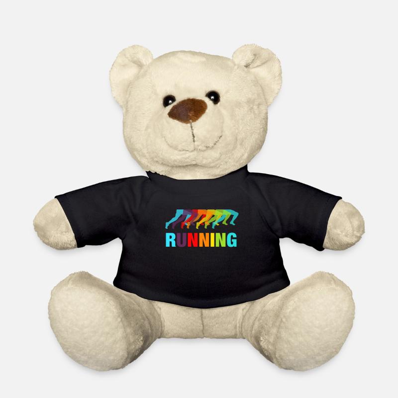 laufen joggen sport geschenk geschenkidee - Teddy - Schwarz