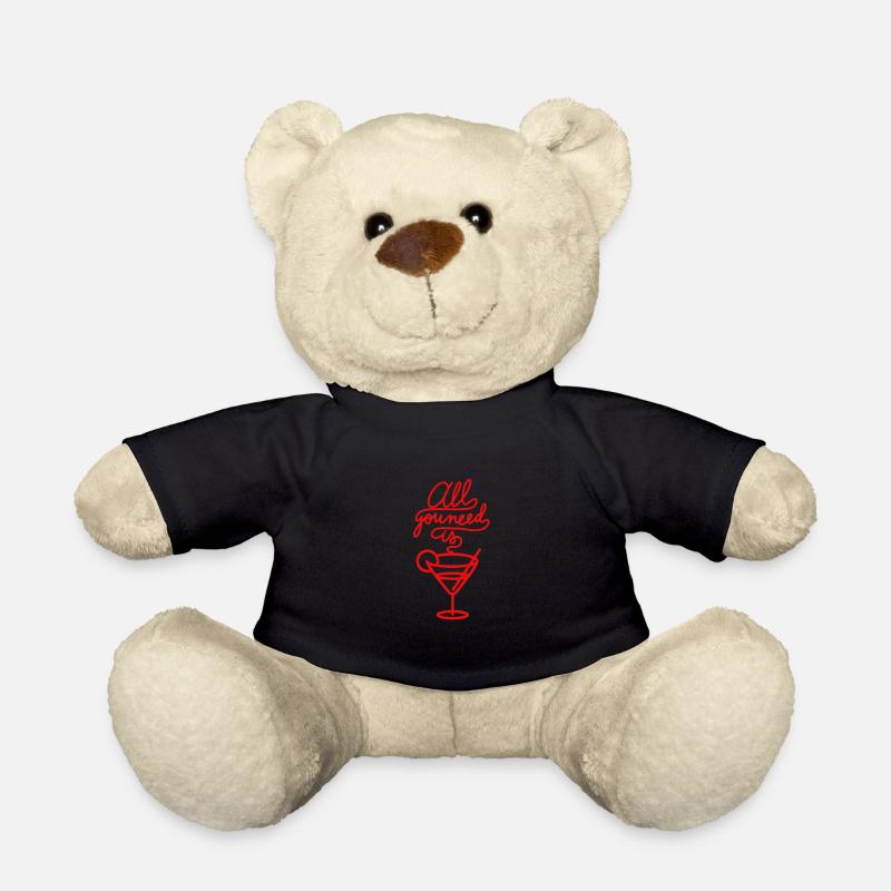 cocktail summer gift gift idea - Teddy Bear - black