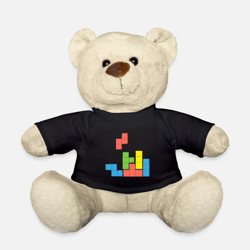 Jeu rétro tetriss jeu - Nounours - noir