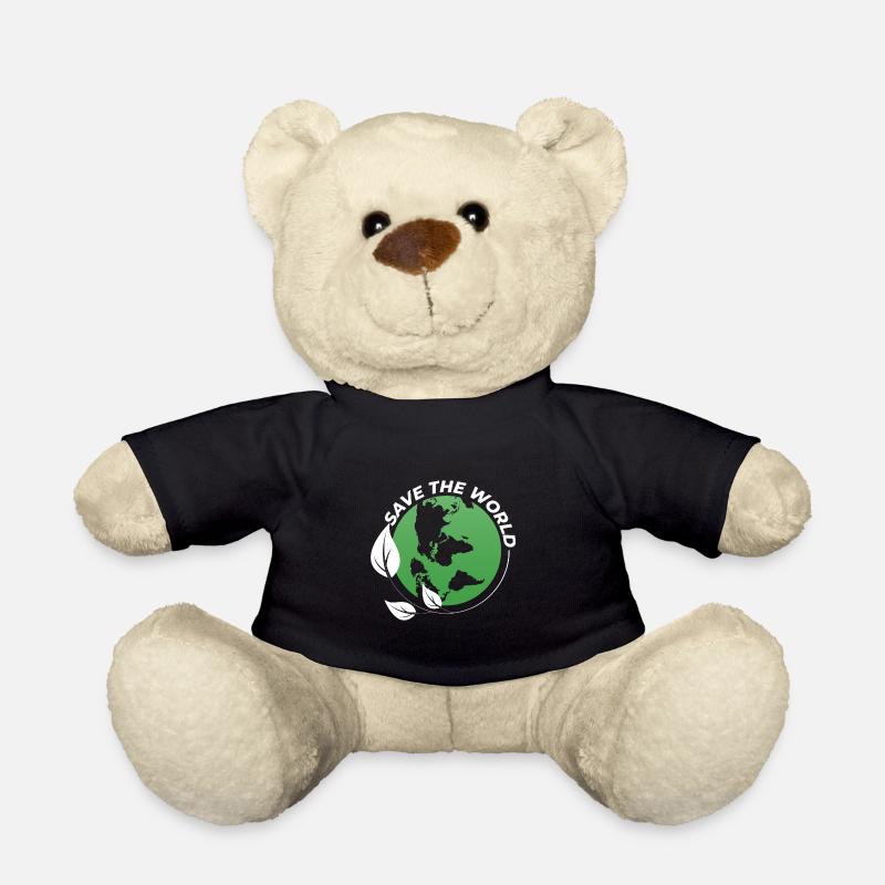 Save the World - Teddy Bear - black