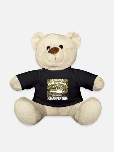 Ne jamais sous-estimer un charpentier humour drôle - Nounours - noir