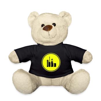 Make Up Cosmetics Icon - Teddy Bear - black - Front