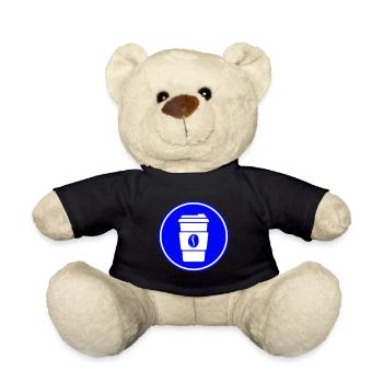 Kaffee Symbol - Teddy - Schwarz - Vorne