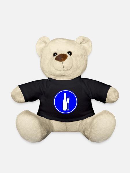 Rotwein Symbol - Teddy - Schwarz