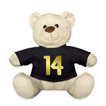 Maillot 14 Numéro - Nounours - noir - Devant