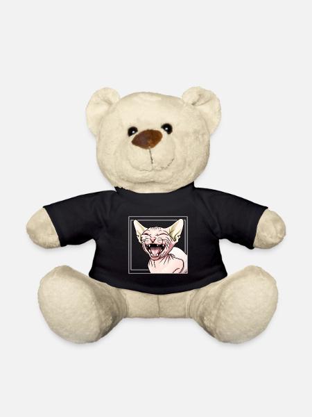 Sphynx-Katze lacht - Teddy - Schwarz