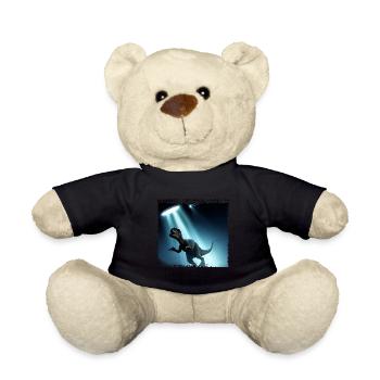UFO trifft auf Dinosaurier - Teddy - Schwarz - Vorne
