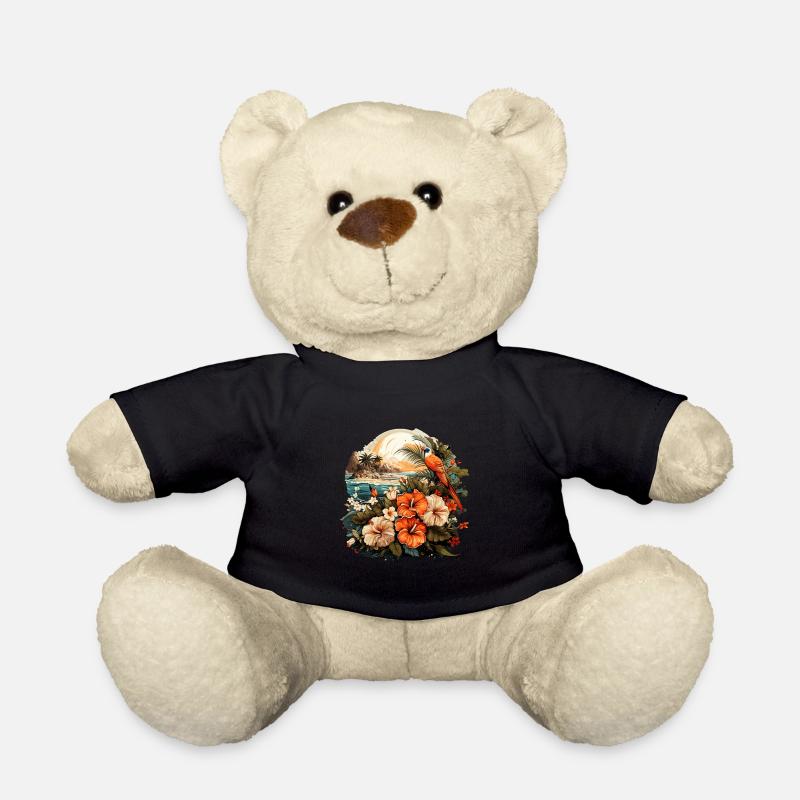 Tropisch - Teddy - Schwarz