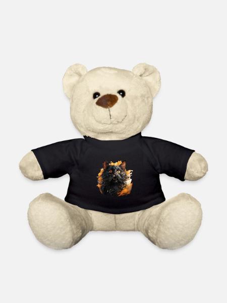 Katze - Teddy - Schwarz
