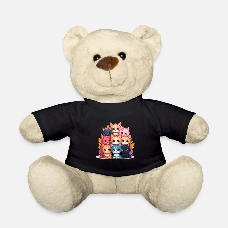 Chat - Style Kawaii - Nounours - noir