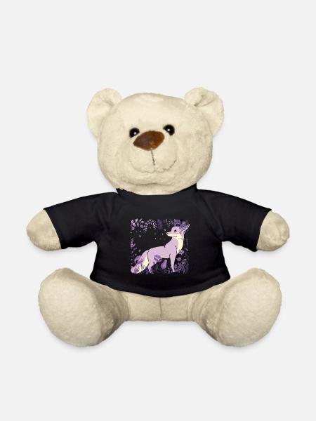 Renard, Faune, Nature sauvage, Nature, Fleur, Renards, Fantaisie - Nounours - noir